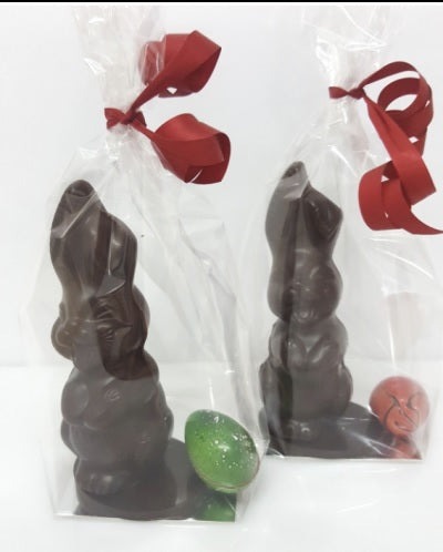 Handcrafted Small Easter French Bunny Made With Premium Belgian Chocolate (Delivery- Victoria Only) CPCH_FR_BUNNY